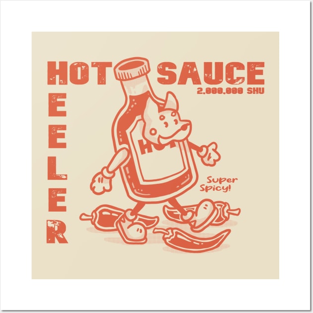 Heeler Hot Sauce - Extra Spicy Wall Art by Elspeth Rose Design